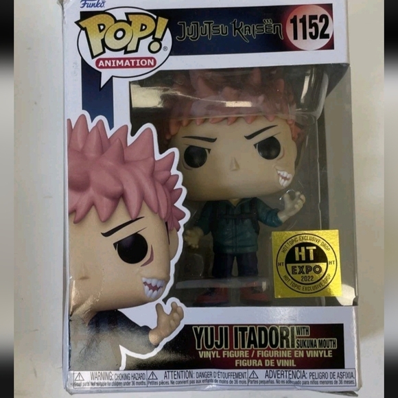 Funko Pop Animation Yuji Itadori Figure with Pink Hair - Picture 1 of 1